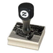 cadeau voor motorfietsen met retro motor rubberstempel (Stempel)