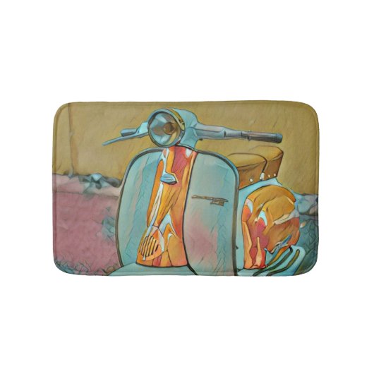 Cadeau voor motorrijder badmat (Voorkant)