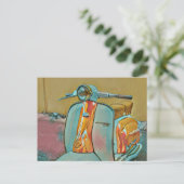 Cadeau voor motorrijder briefkaart (Staand voorkant)