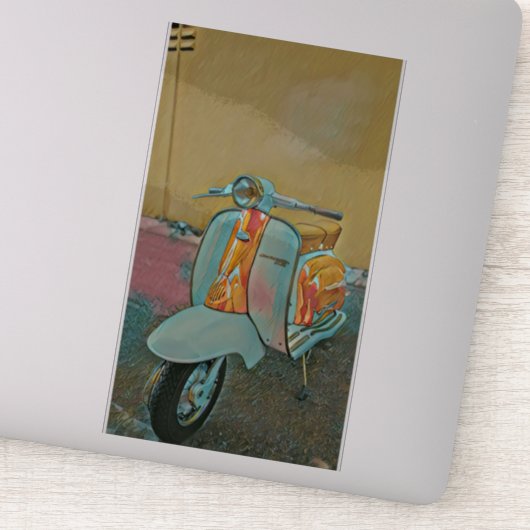 Cadeau voor motorrijder sticker (Detail)