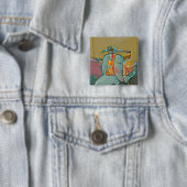 Cadeau voor motorrijder vierkante button 5,1 cm (In situ)