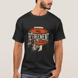 Cadeau voor motorrijders met pensioenplan  t-shirt