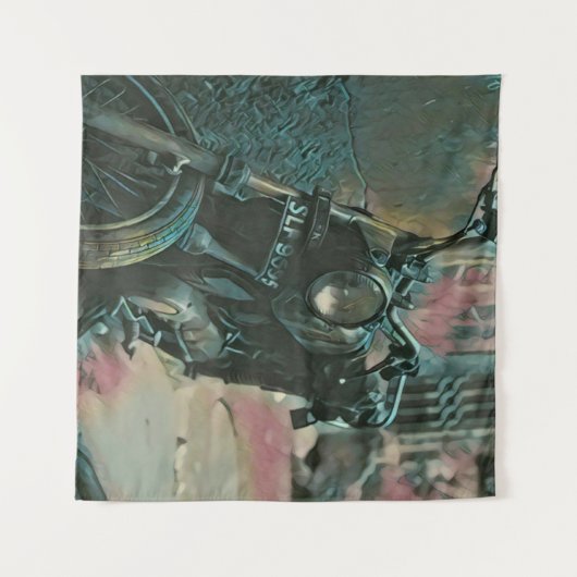 Cadeau voor motorrijders wandkleed (Voorkant (horizontaal))