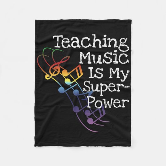 Cadeau voor muziekleraar fleece deken (Voorkant)