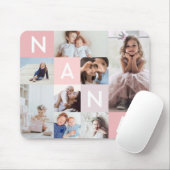 Cadeau voor Nana | Nana Modern Multiple Photo Grid Muismat (Met muis)
