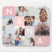 Cadeau voor Nana | Nana Modern Multiple Photo Grid Muismat (Voorkant)
