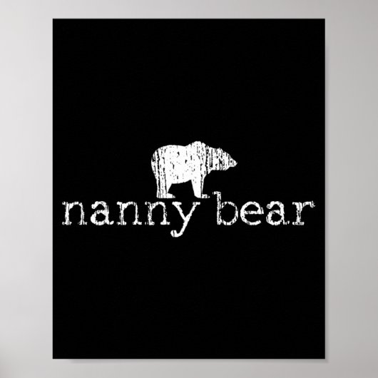 Cadeau voor Nanny Oma Moederdag Poster (Voorkant)