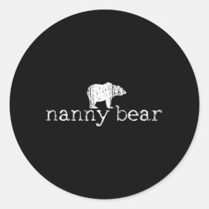 Cadeau voor Nanny Oma Moederdag Ronde Sticker