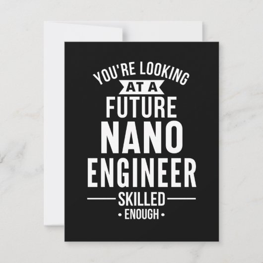 Cadeau voor NANO ingenieur Save The Date (Voorkant)