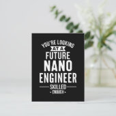 Cadeau voor NANO ingenieur Save The Date (Staand voorkant)