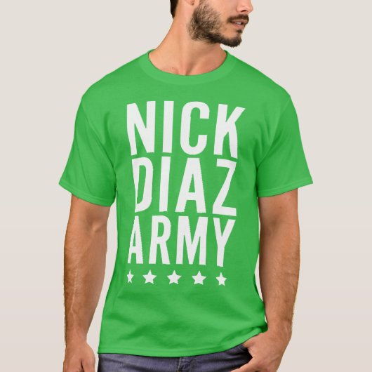 Cadeau voor Nick Diaz Army T-shirt (Voorkant)