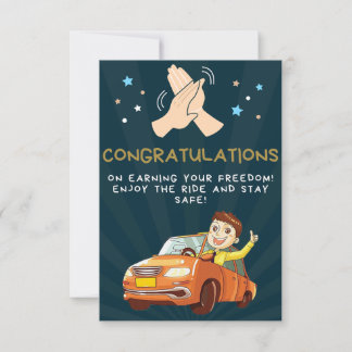Cadeau voor nieuwe chauffeur, geniet met mijn nieu RSVP kaartje