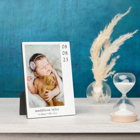 Cadeau voor nieuwe grootouder fotoplaat (Zijkant)
