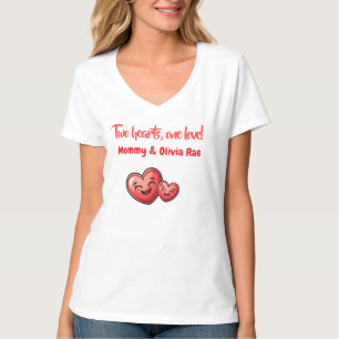 Cadeau voor nieuwe mama, bijpassende familie T - s T-shirt
