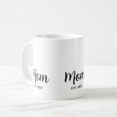 Cadeau voor nieuwe moeder koffiemok (Voorkant links)