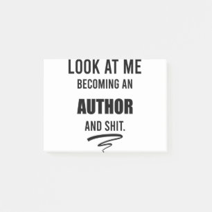 Cadeau voor nieuwe schrijver Grappige auteur Schoo Post-it® Notes