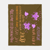 CADEAU VOOR NIEUWJAAR, VERJAARDAG, VALENTIJN, BRUI FLEECE DEKEN (Voorkant)