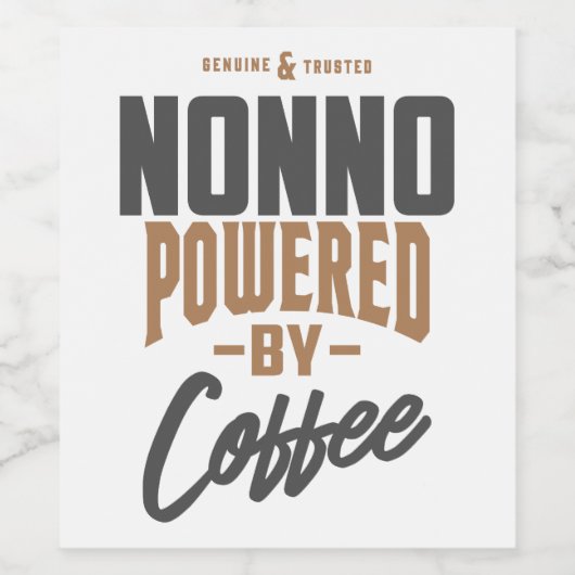 Cadeau voor Nonno Wijn Etiket (Enkel label)