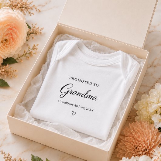 Cadeau voor oma bij zwangerschapsaankondiging romper