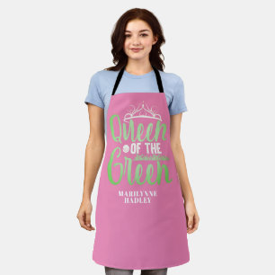 Cadeau voor oma golf liefhebber roze schort