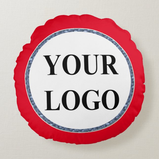 Cadeau voor oma kerst vakantie ADD LOGO Rond Kussen (Voorkant)