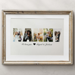 Cadeau voor oma met babysitter fotocollage poster