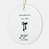 Cadeau voor Oma van Gigi met strik ornament (Links)