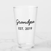 Cadeau voor opa Est. 2019 Glas (Voorkant)