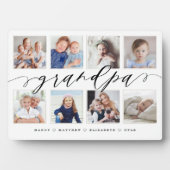 Cadeau voor opa | Foto-collage voor kleinkinderen Fotoplaat (voorkant)