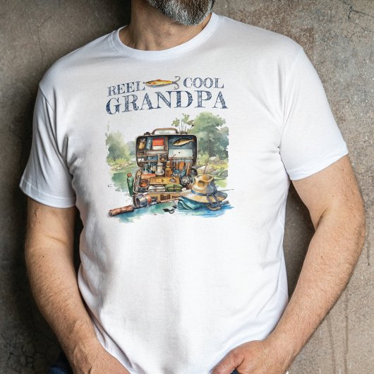 Cadeau voor opa Gevist Verjaardag T-shirt