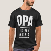 Cadeau voor Opa | Opa is mijn helo | Opa Gift T-shirt (Voorkant)