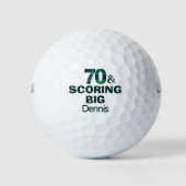 Cadeau voor opa's 70e verjaardag Scoring Big Grapp Golfballen (Voorkant)