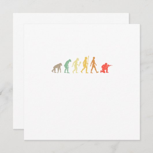 cadeau voor Paintball Evolution Kaart (Voorkant / Achterkant)