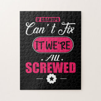 Cadeau voor papa als opa het niet kan maken legpuzzel