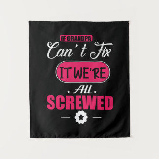 Cadeau voor papa als opa het niet kan maken wandkleed
