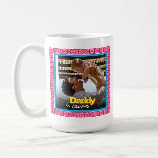 Cadeau voor papa - Custom Photo Vaderdag Cadeau Koffiemok (Links)