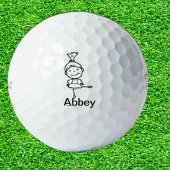 Cadeau voor papa Doodle stick mensen Golfballen