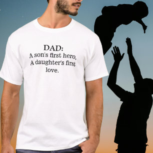 Cadeau voor papa: eerste held voor een zoon, eerst t-shirt