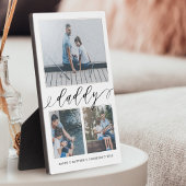 Cadeau voor papa | Familie Memories 3 Foto Collage Fotoplaat