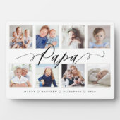 Cadeau voor Papa | Foto-collage voor kleinkinderen Fotoplaat (voorkant)