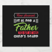 Cadeau voor papa Het is voor een vader Bier Etiket (Enkel label)