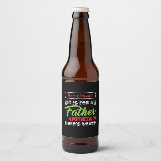 Cadeau voor papa Het is voor een vader Bier Etiket (Voorkant)