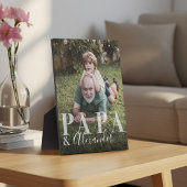Cadeau voor Papa & kleinkind Foto Keepsake Fotoplaat
