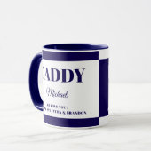 Cadeau voor Papa met namen  Mok (Voorkant links)