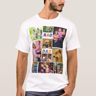 Cadeau voor papa   Pap Fathers Day Photo Collage T-shirt