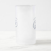 Cadeau voor papa | Stijlvolle papa Custom Gift Matglas Bierpul (Center)