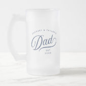 Cadeau voor papa | Stijlvolle papa Custom Gift Matglas Bierpul (Links)