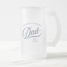 Cadeau voor papa | Stijlvolle papa Custom Gift Matglas Bierpul