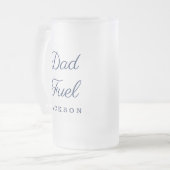Cadeau voor papa | Stijlvolle Papa Fuel Custom Gif Matglas Bierpul (Voorkant links)