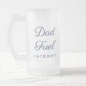 Cadeau voor papa | Stijlvolle Papa Fuel Custom Gif Matglas Bierpul (Links)